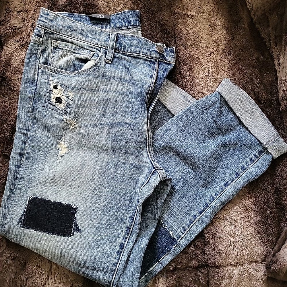 Treasure and Bond Patchwork Denim Jeans Size 32